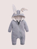 Easter Long Ear Bunny Hoodie Romper - Bebehanna