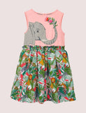 Robe à appliqué éléphant