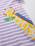 Embroidered Giraffe Dress - Bebehanna