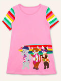 Final Sale - Vacation Animals Appliqué Dress