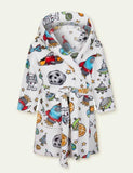 Flannel Cartoon Printed Nightgown - Bebehanna