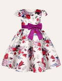 Floral Bow Party Dress - Bebehanna