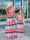 Floral Printed Family Matching Dress - Bebehanna