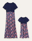 Floral Printed Family Matching Dress - Bebehanna