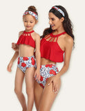 Maillot de bain assorti pour la famille à imprimé floral