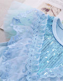 Frozen Star Mesh Party Dress - Bebehanna