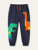 Funny Dinosaur Appliqué Sweatpants - Bebehanna