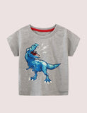 Glowing Dinosaur Short-Sleeved T-shirt - Bebehanna