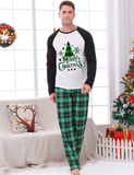 Green Plaid Christmas Tree Printed Family Matching Pajamas - Bebehanna