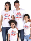 Bijpassend familie-T-shirt met Onafhankelijkheidsdag-print