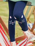 Kitten Embroidered Leggings - Bebehanna