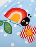 Ladybug Appliqué Polka Dot Dress - Bebehanna