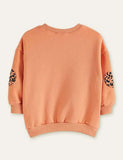 Leopard Appliqué Sweatshirt + Zoo Printed Leggings - Bebehanna