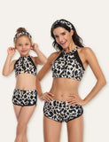 Leopard Printed Family Matching Swimsuit