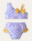 Mermaid Unicorn gedréckt Swimsuit