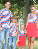 Robe assortie en maille pour famille