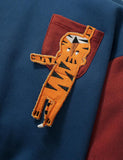 Pocket Tiger Appliqué Embroidery Thicken Hoodie - Bebehanna