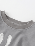 Rabbit Printed Long Sleeve Sweatshirt - Bebehanna