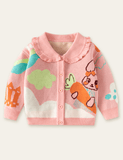 Rabbit with Carrot Sweater Cardigan - Bebehanna