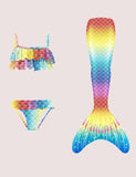 Rainbow Mermaid Tail badedraktsett
