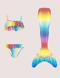 Rainbow Mermaid Tail Swimsuit Set - Bebehanna