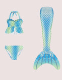 Rainbow Mermaid Tail Swimsuit Set - Bebehanna