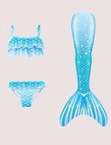 Rainbow Mermaid Tail Swimsuit Set - Bebehanna