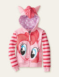 Rainbow Unicorn Wings Hooded Zip Jacket - Bebehanna