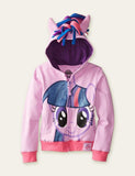 Rainbow Unicorn Wings Hooded Zip Jacket - Bebehanna