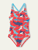 Maillot de bain dos croisé Red Shark