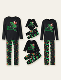 Pyjama assorti pour la famille imprimé Père Noël dinosaure