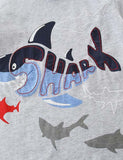 Shark Appliqué T-shirt Suit - Bebehanna