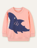 Shark gedréckt Sweatshirt