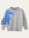 Shy Dinosaur Pattern Sweater