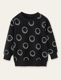 Smiley Printed Sweatshirt - Bebehanna