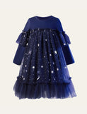Starry Sky Mesh Party Dress