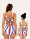 Striped Printed Family Matching Swimsuit - Bebehanna