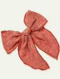 Nëmmen haut - Broderie Bow Barrettes