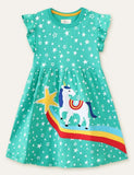 Unicorn Appliqué Dress - Bebehanna