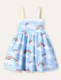 Unicorn Rainbow Printed Dress - Bebehanna