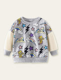 Unicorn Rainbow Printed Sweatshirt - Bebehanna
