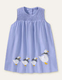 Walking Duck Appliqué Dress - Bebehanna