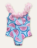 Watermelon Clóbhuailte Swimsuit Flower