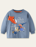 Witch and Gargoyles Printed Sweatshirt - Bebehanna