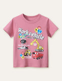 Work Vehicle Printed T-shirt - Bebehanna